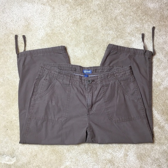 IZOD Brown Women’s Capris Size 10 - Picture 1 of 6